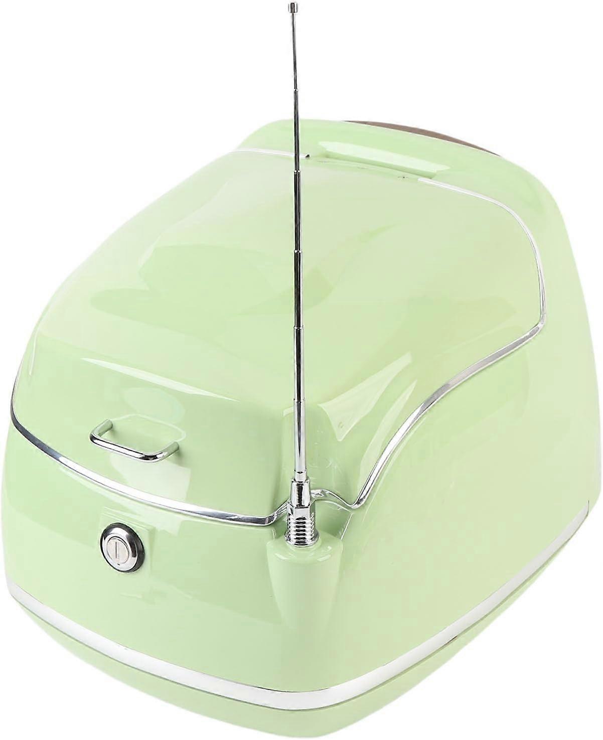 38L Waterproof Motorcycle Luggage Box with Lock, Universal Fit Helmet Storage, Vintage Green