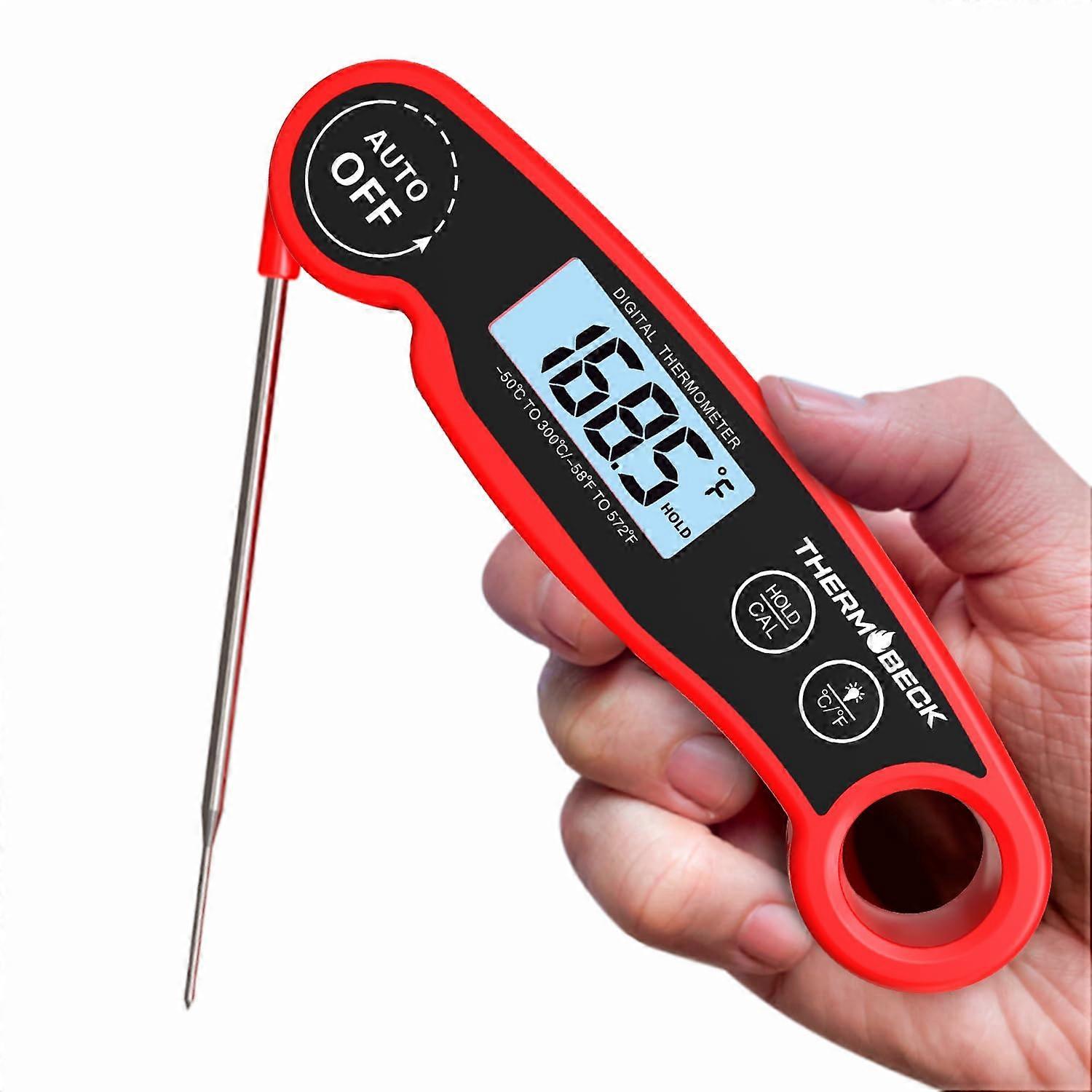 Digital Meat Thermometer Waterproof Instant Read with 2s Accurate Probe for Grill BBQ Cooking
