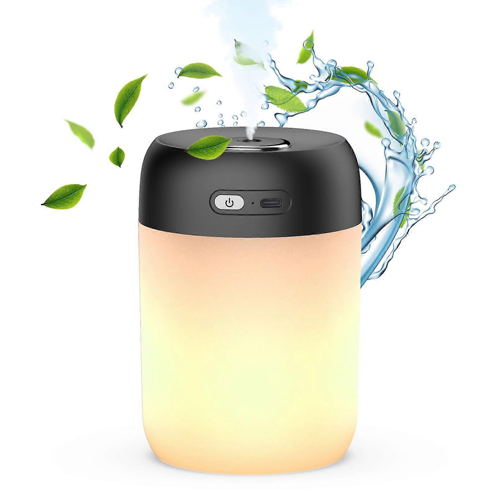 Portable USB Rechargeable Humidifier with LED Night Light, Ultra Quiet 4 Mist Modes for Home Travel