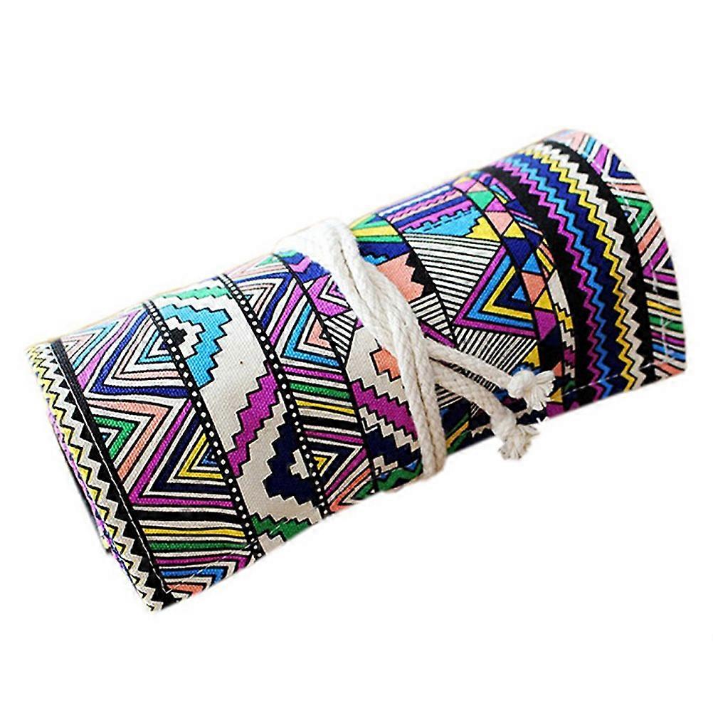 Pencil Wrap Roll Up Case for Convenient Storage 2Pcs Multi Color Pouch