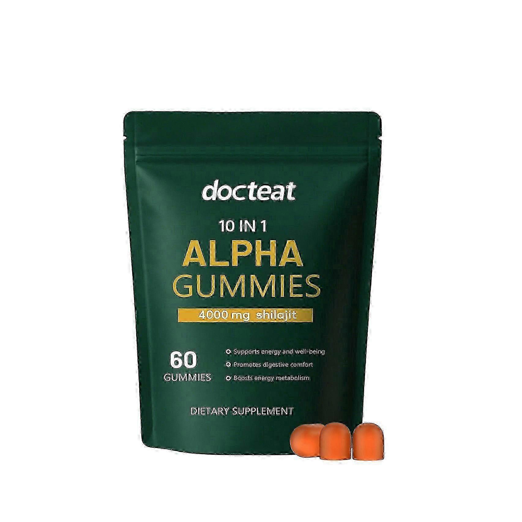 Voedingsgels & Chews Mix van Plantaardige Ingrediënten voor Dagelijkse Energie Voedingssupplement 60 Gummies