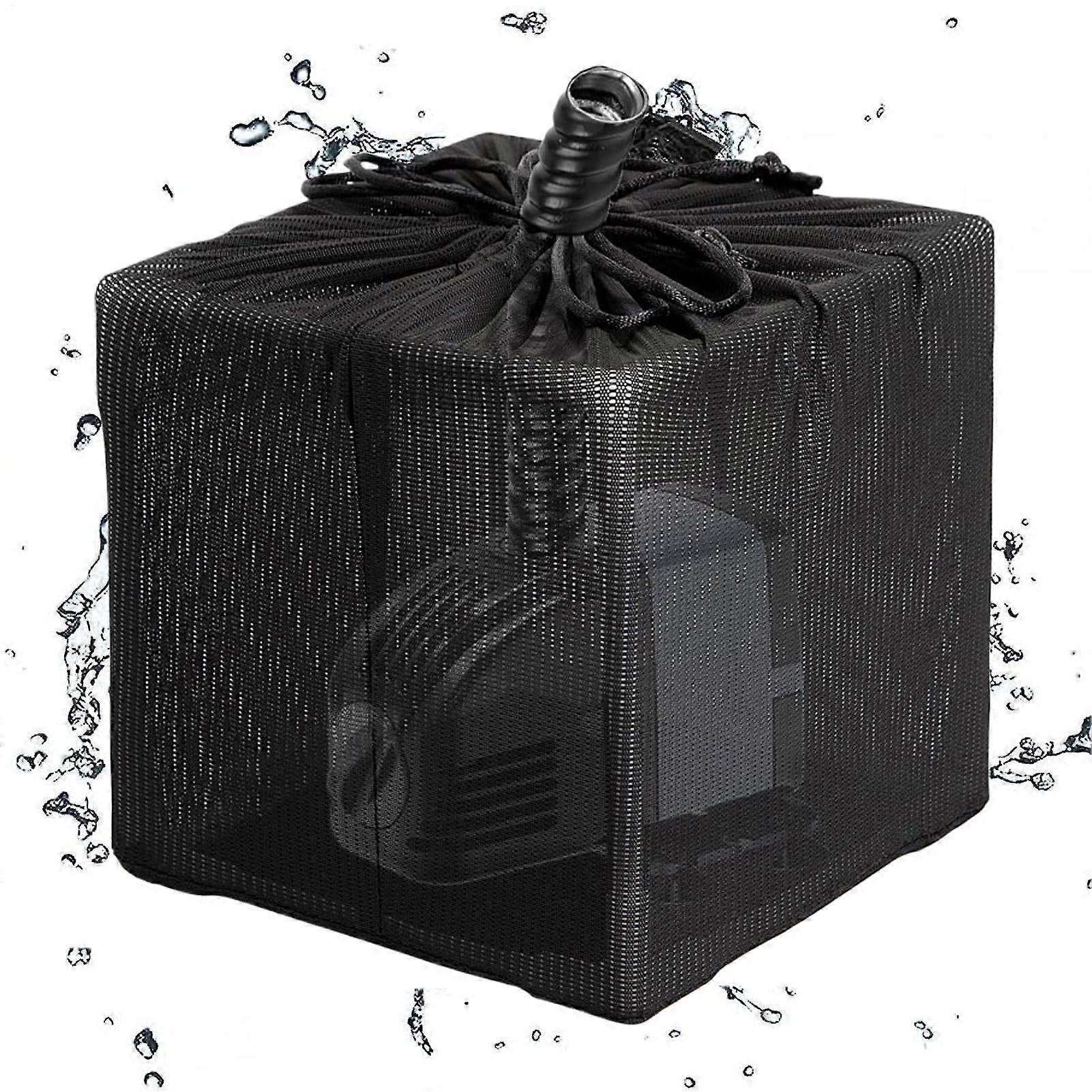 Pond Pump Filter Bag with Drawstring, Fine Mesh AntiClogging PreFilter for Aquarium Fountain