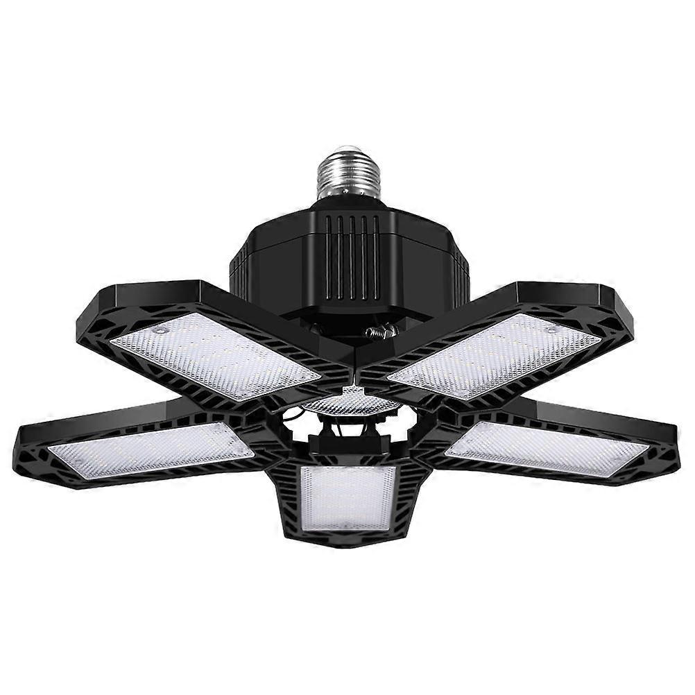 Plastic LED Garage Light 80W Adjustable Garage Ceiling Light with 5 Panels