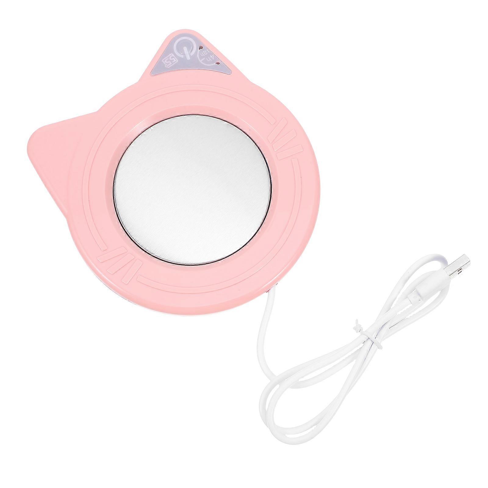 USB Coffee Mug Warmer Cat-Shaped Heating Cup Coaster Electric Warmer