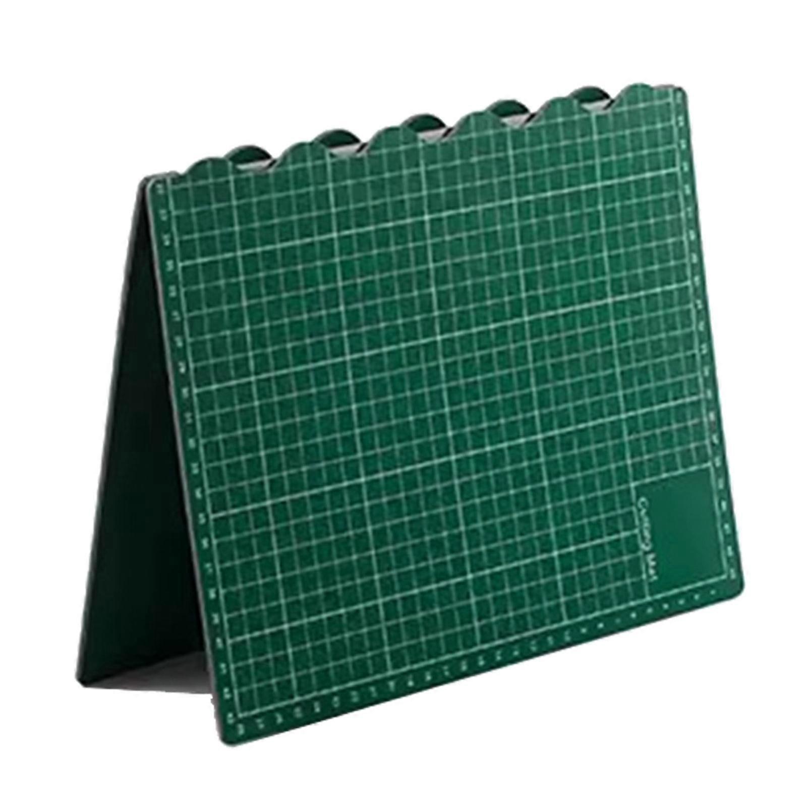 Folding Model Cutting Mat Portable Design for Craft Project with Precise Grid Lines for Accuracy Modeling Assembly  Green