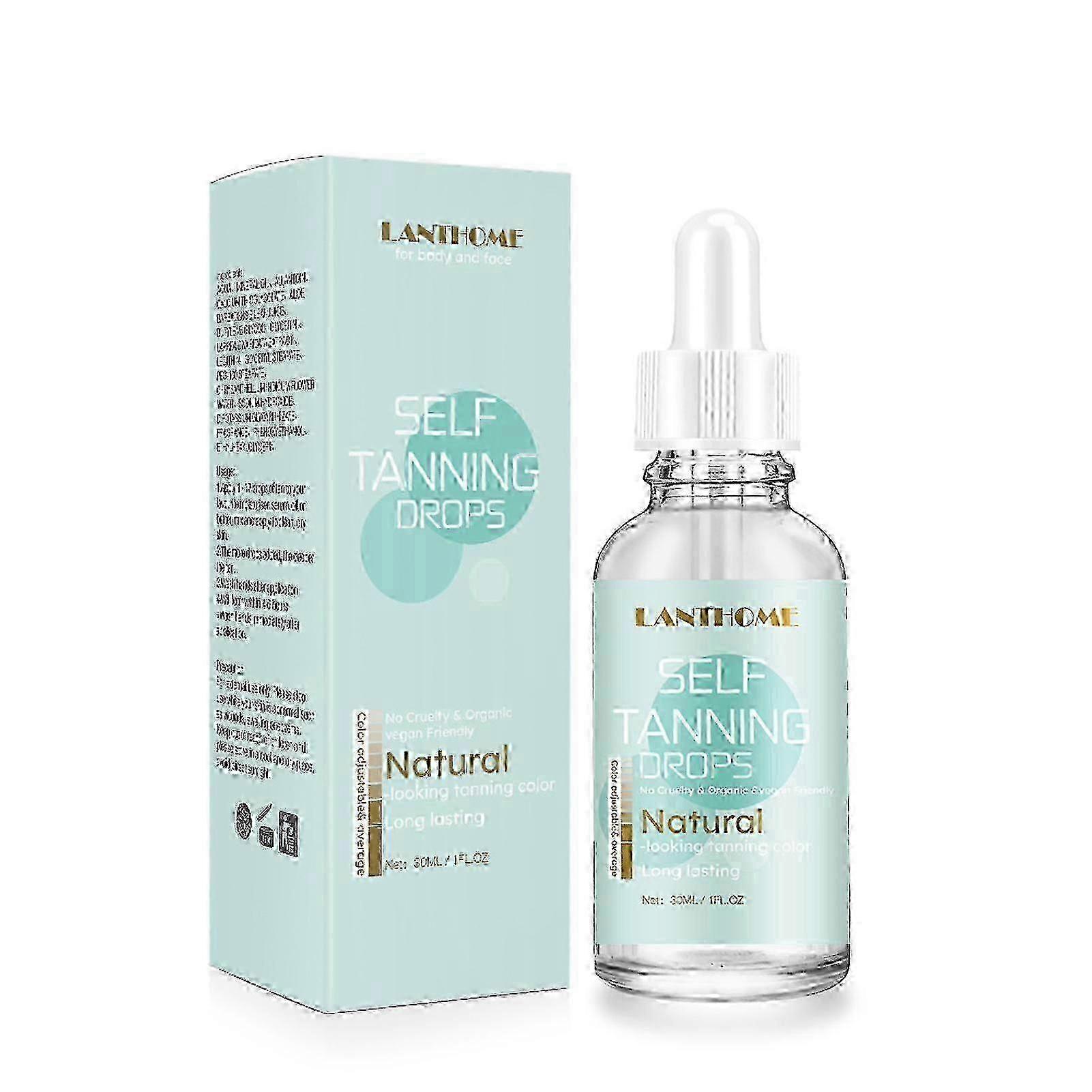 1pcs Self Tanning Drops, 30ml Non-sticky Quick Tan Color Adjustable