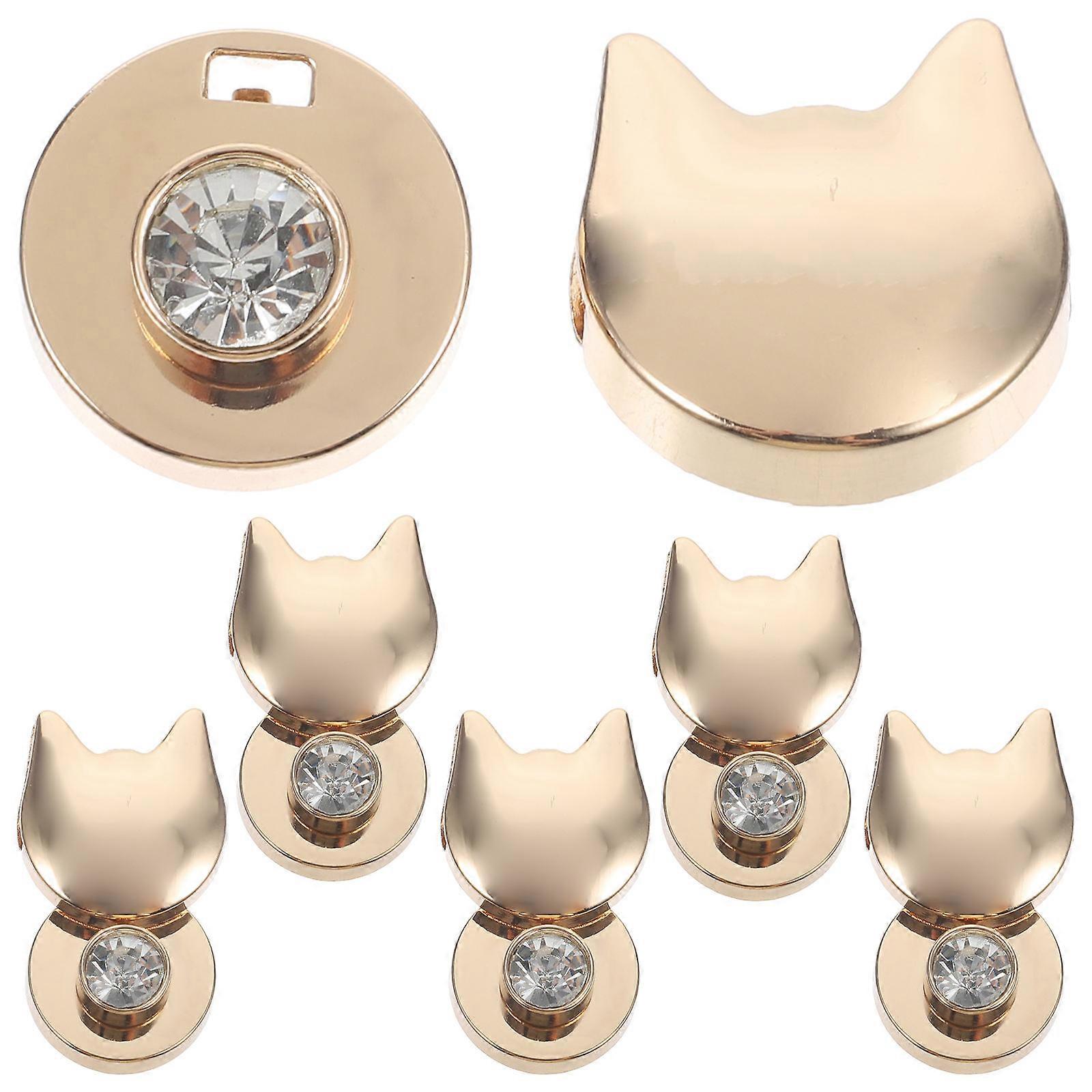 Bag Locks Cat Shaped Bag Locks for Decor 6Pcs Durable Zinc Alloy