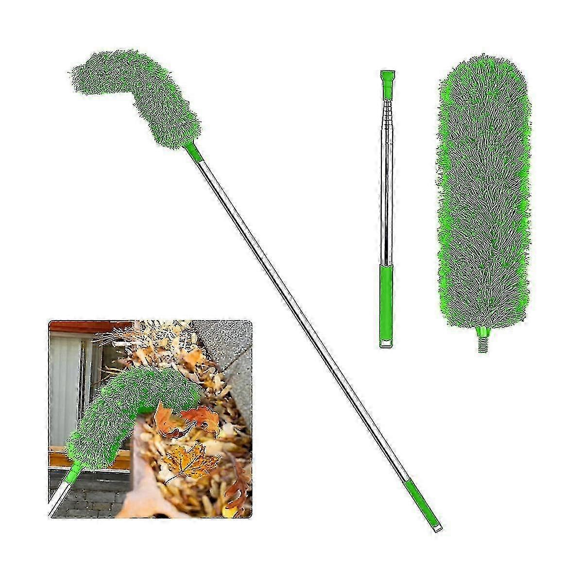 Gutter Cleaning Brush Roofing Tool with Telescopic Extendable Pole 8.2Ft Guard Cleaner Tool Easy Re 2025
