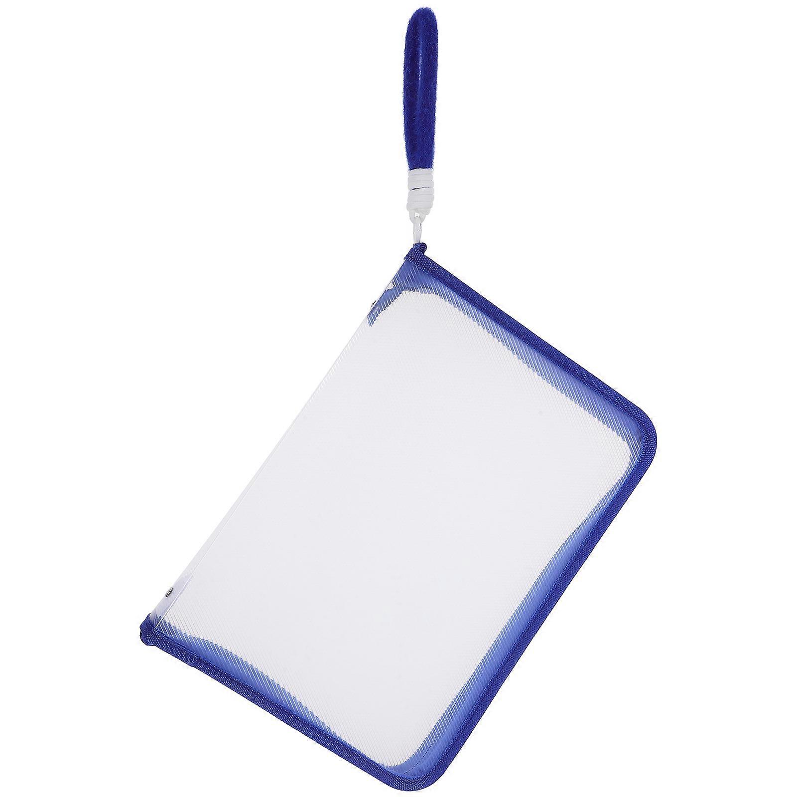 PP Material Zipper Pouch for Office Storage 3Pcs Clear Organizers