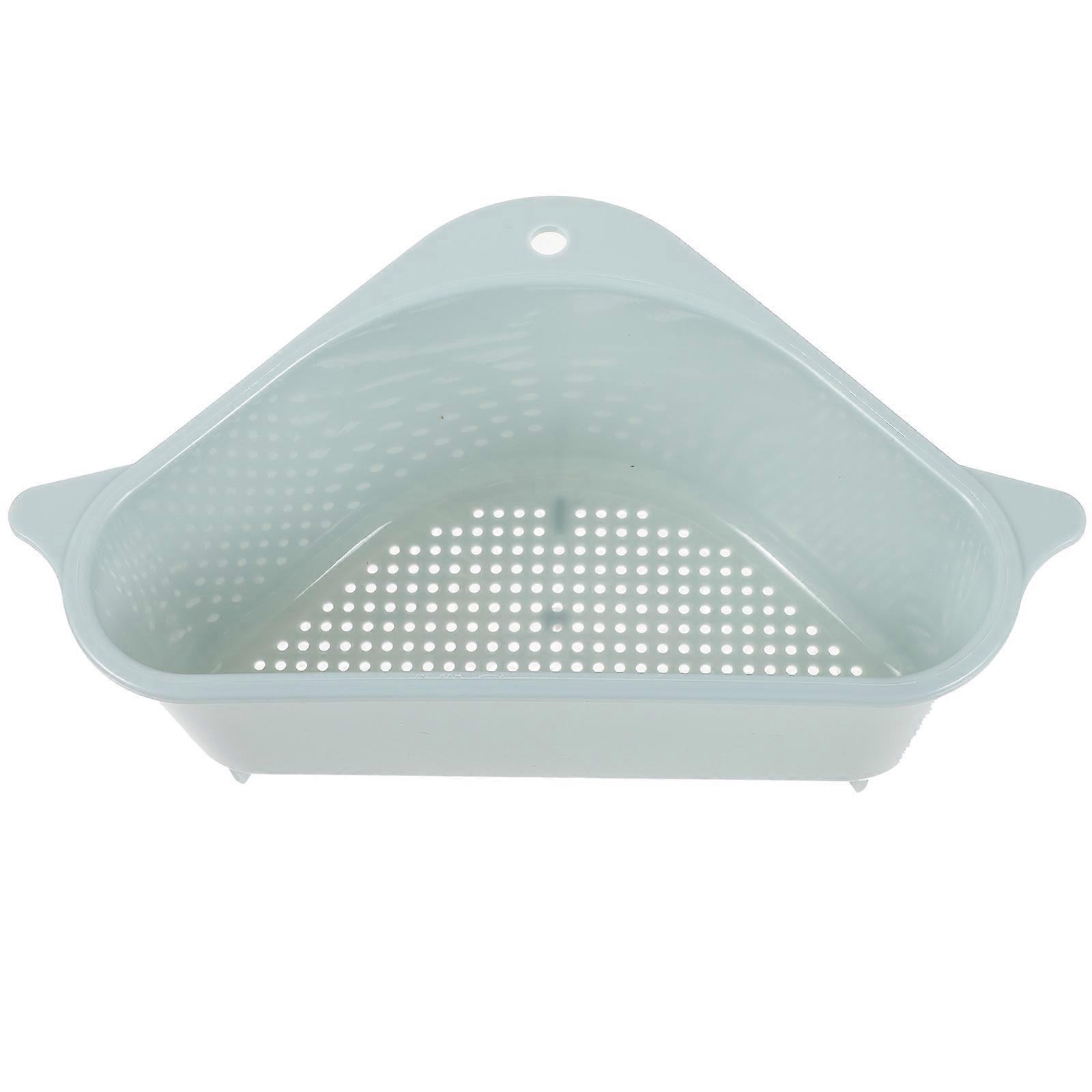 Triangle Sink Strainer Plastic Storage Basket for Kitchen Use Multi-Function Creative 26.00X14.00X10.00CM 1Pack