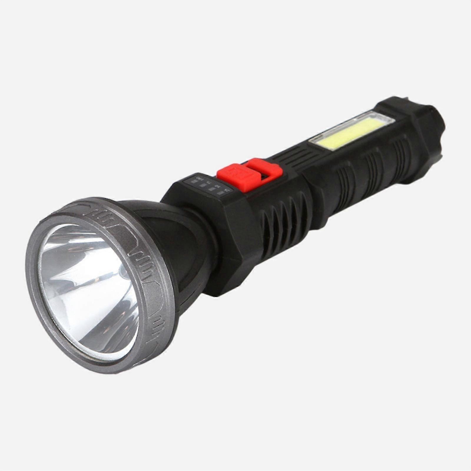 2026 LED Flashlight Outdoor Long Shot Fast Portable Flashlight With COB Side Lights Flashlight