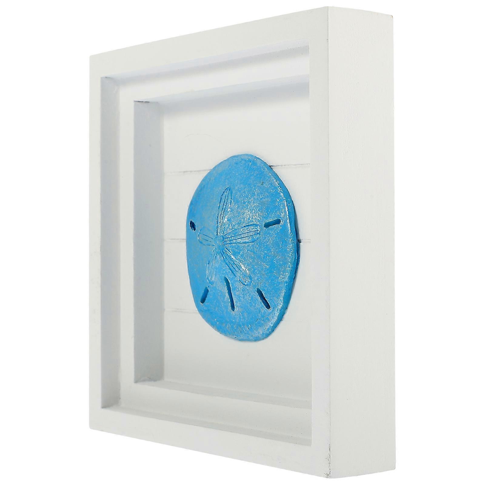 Wood Nautical Wall Art for Decorating Use 4Pcs Rustic Ocean Themed Frame