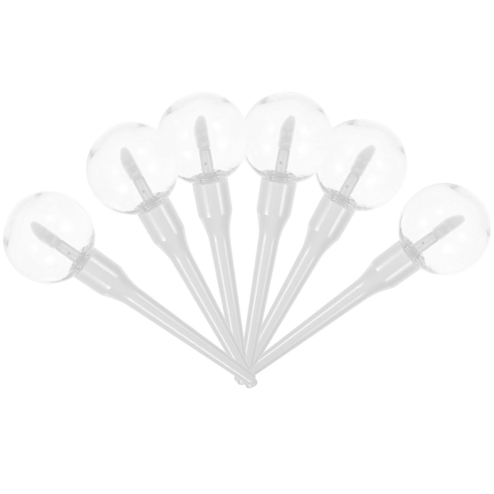 6pcs Large Capacity Lollipop Shape Empty Lip Gloss Tubes Clear Refillable Lip Gloss Containers