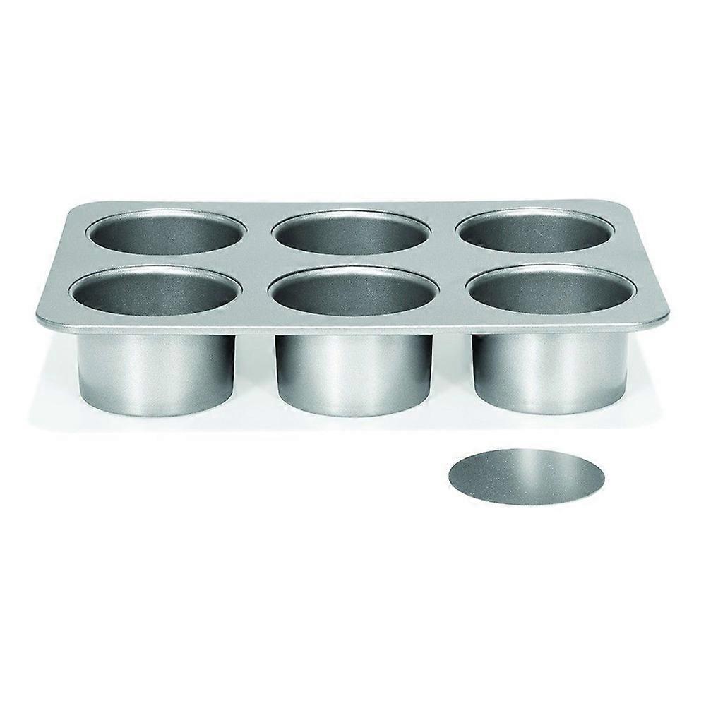 Patisse mini 6 cookie molds with removable bottom 8cm P03588