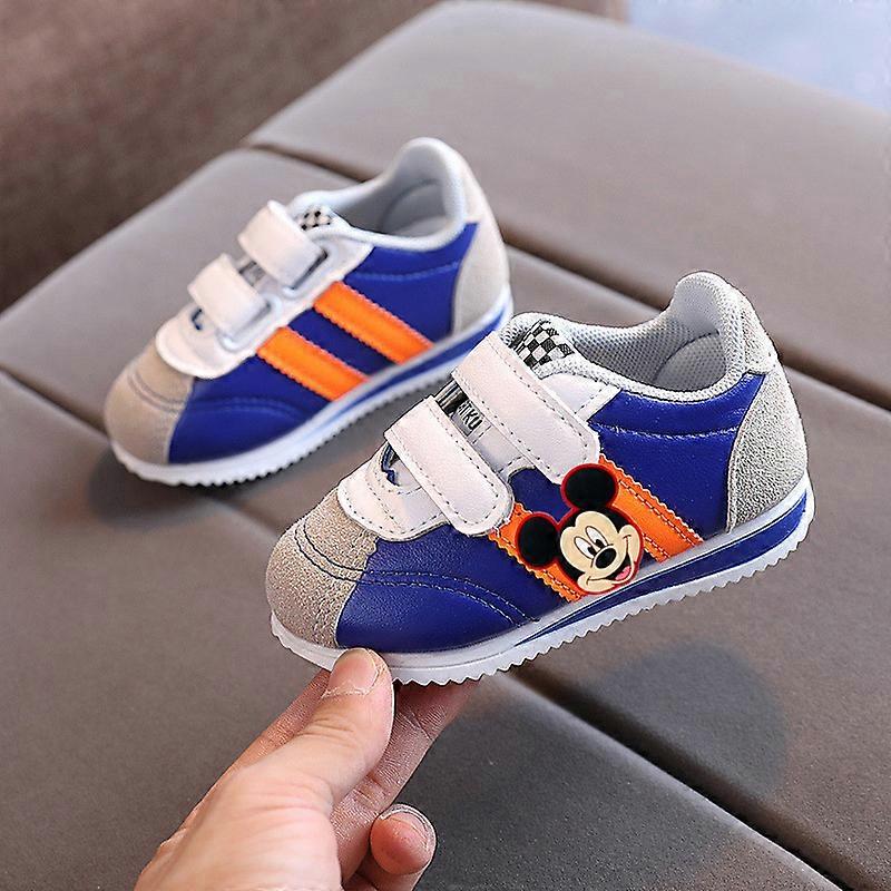 Disney Spring fall New Soft Sole Casual Shoes for Boys Kids Sneakers Non-slip Running Shoes mickey mouse  Baby Toddler Shoes
