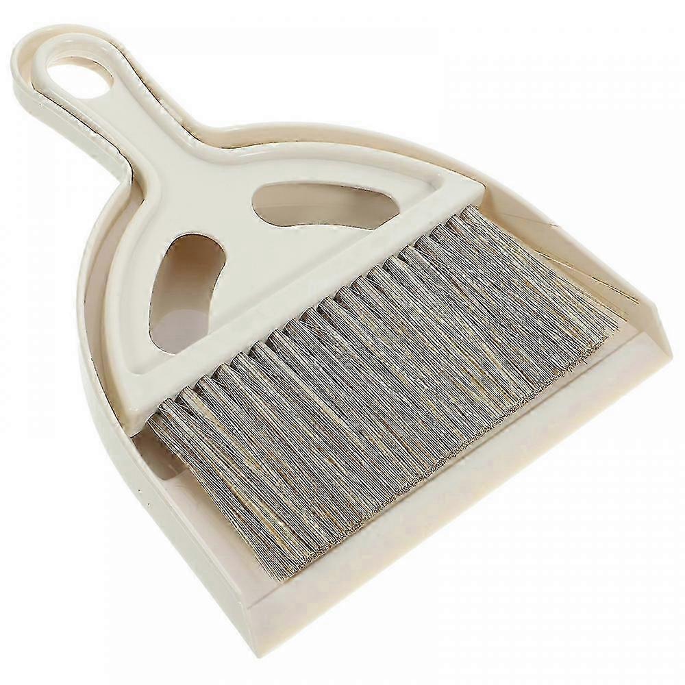 1 Set Cleaning Brush and Dustpan Desktop Sweep Broom Compatible with Computer Keyboard