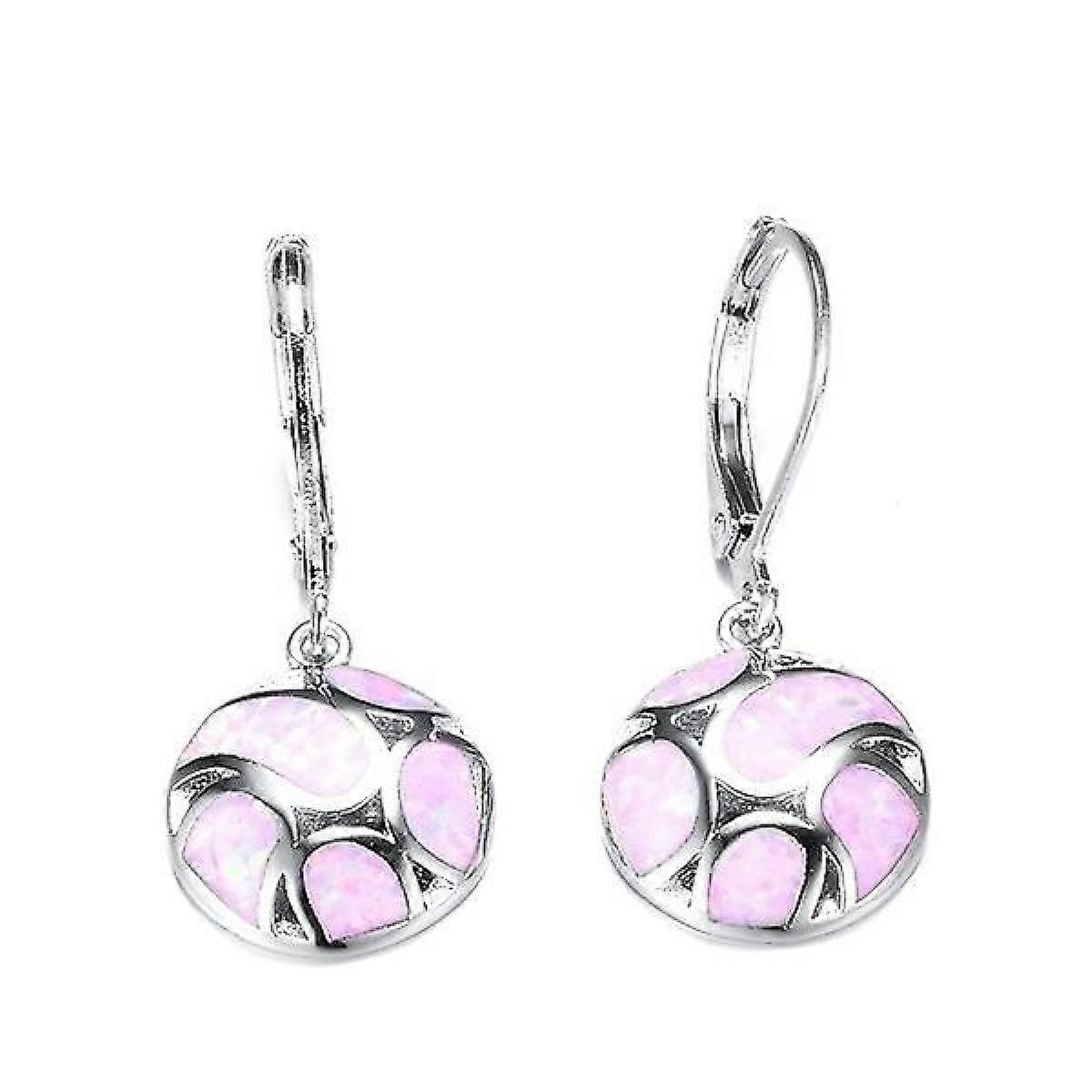 Pink Shell Alloy Earrings