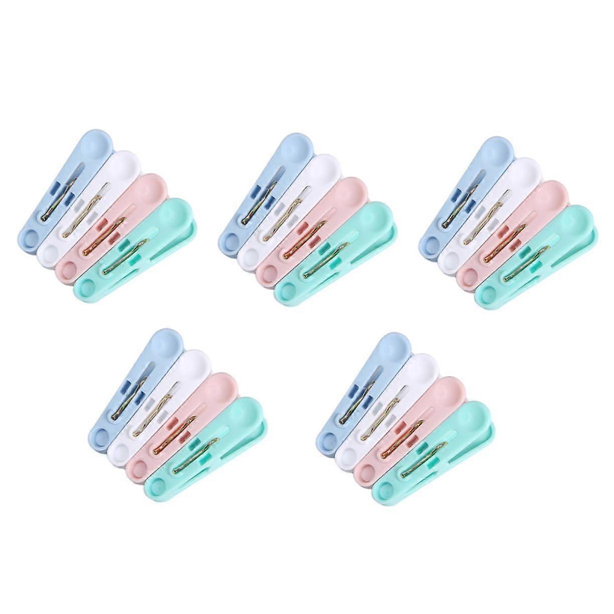 100pcs Plastic Clothes Pegs Windproof Strong Grip Non Slip Laundry Clips for Home Drying