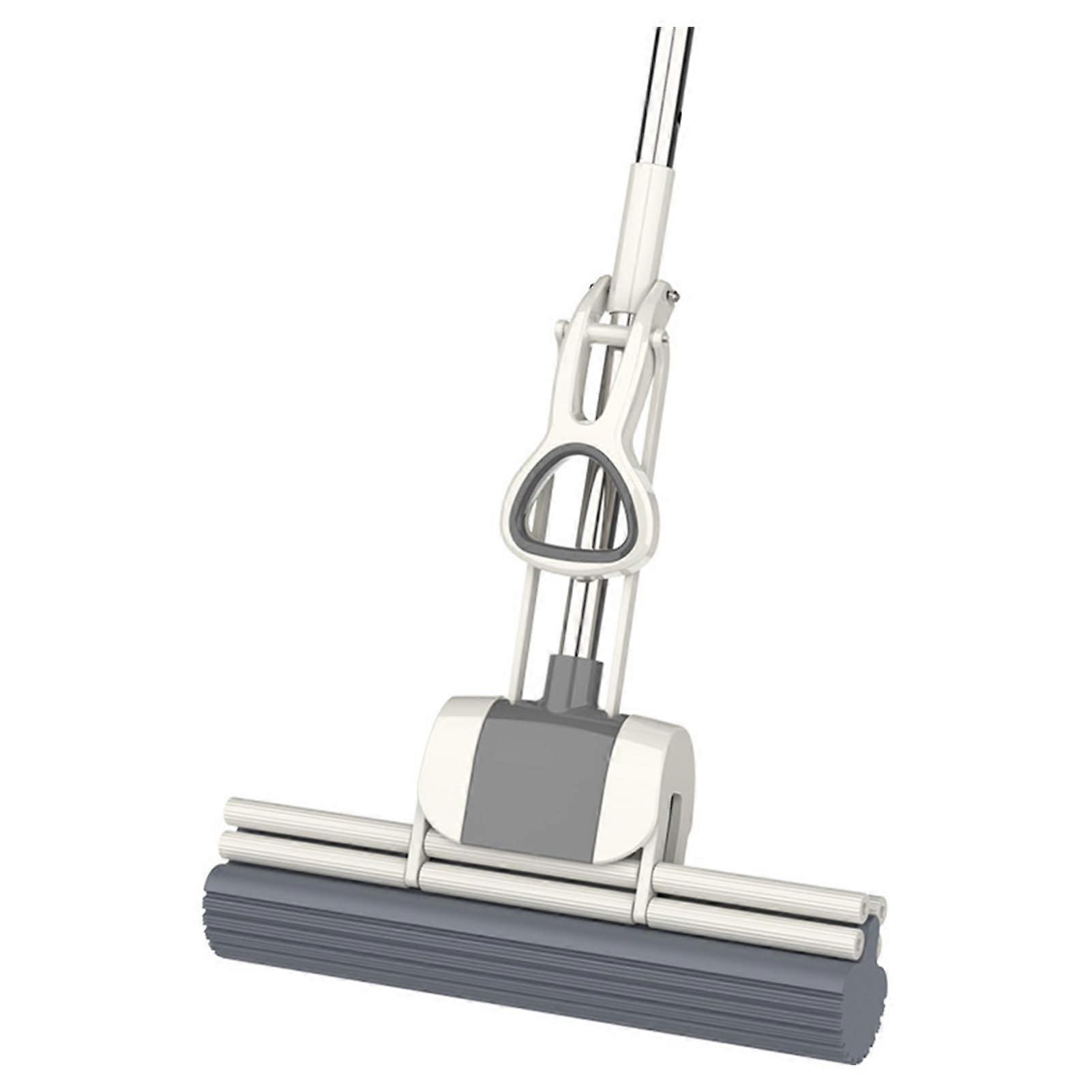 Sponge Mop with Easy Squeeze Roller, Lightweight Absorbent Sponge for Home and Office Cleaning