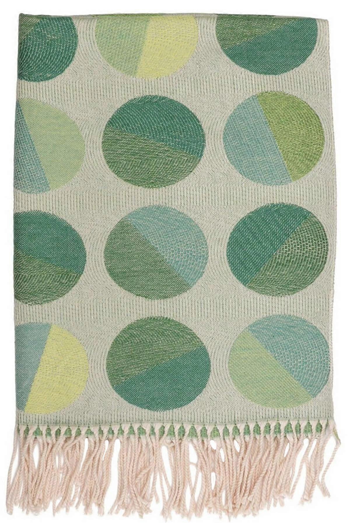 Zelly Circles Scarf - Green