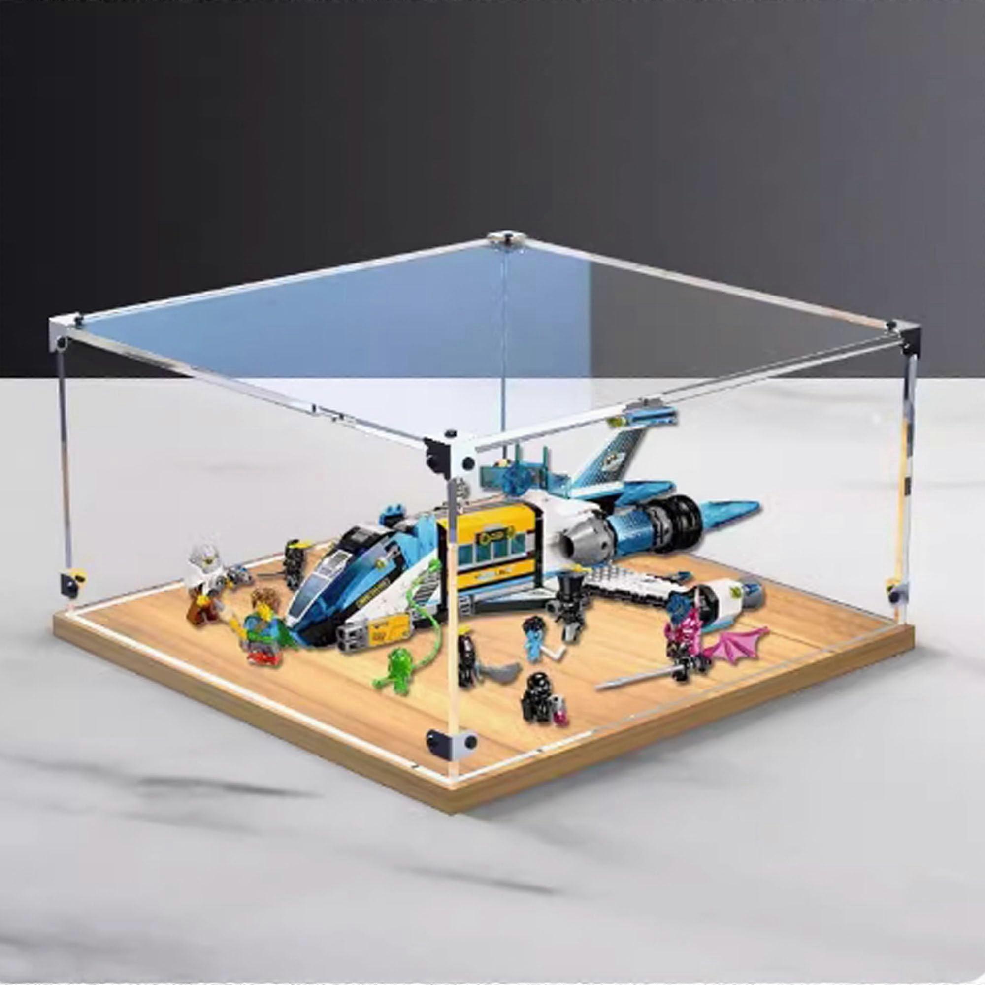 Acrylic Display Case Compatible with  71460 Space Bus, Clear Dustproof Box with Impact Resistant Design