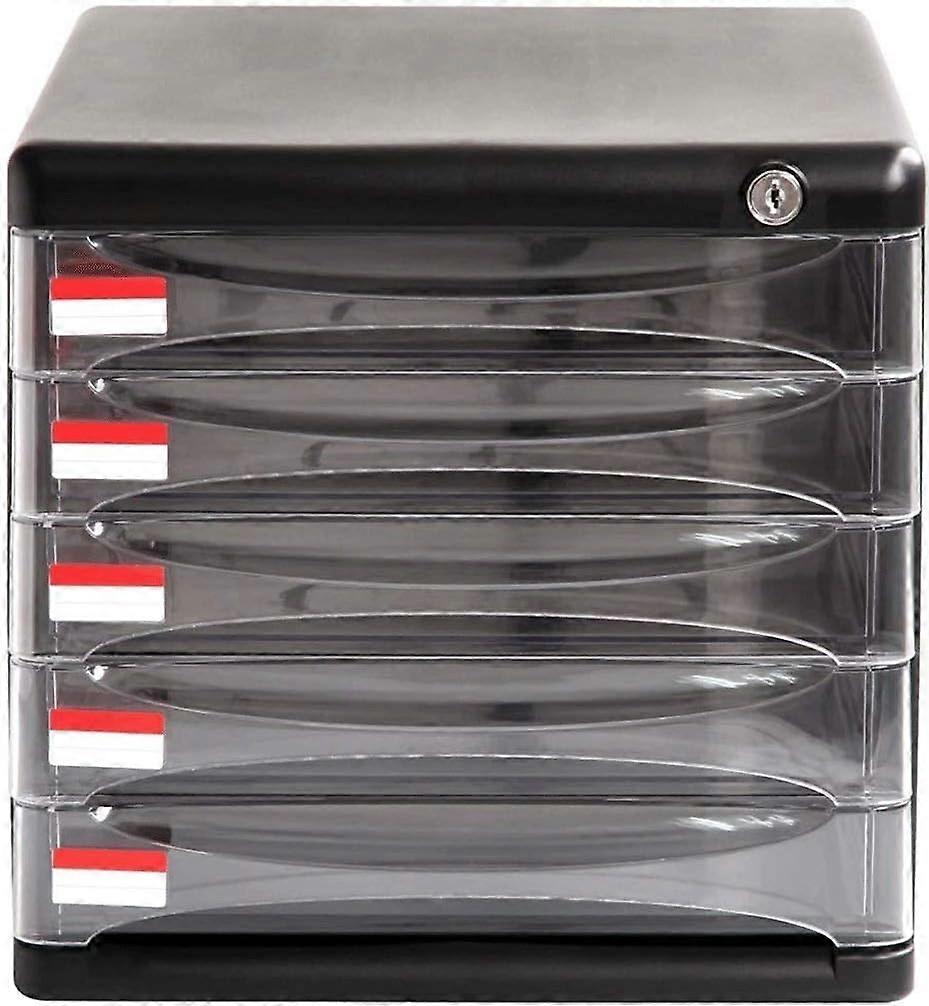 Desk File Organizer with MultiLayer Storage and PushPull Drawers for Home Office Supplies