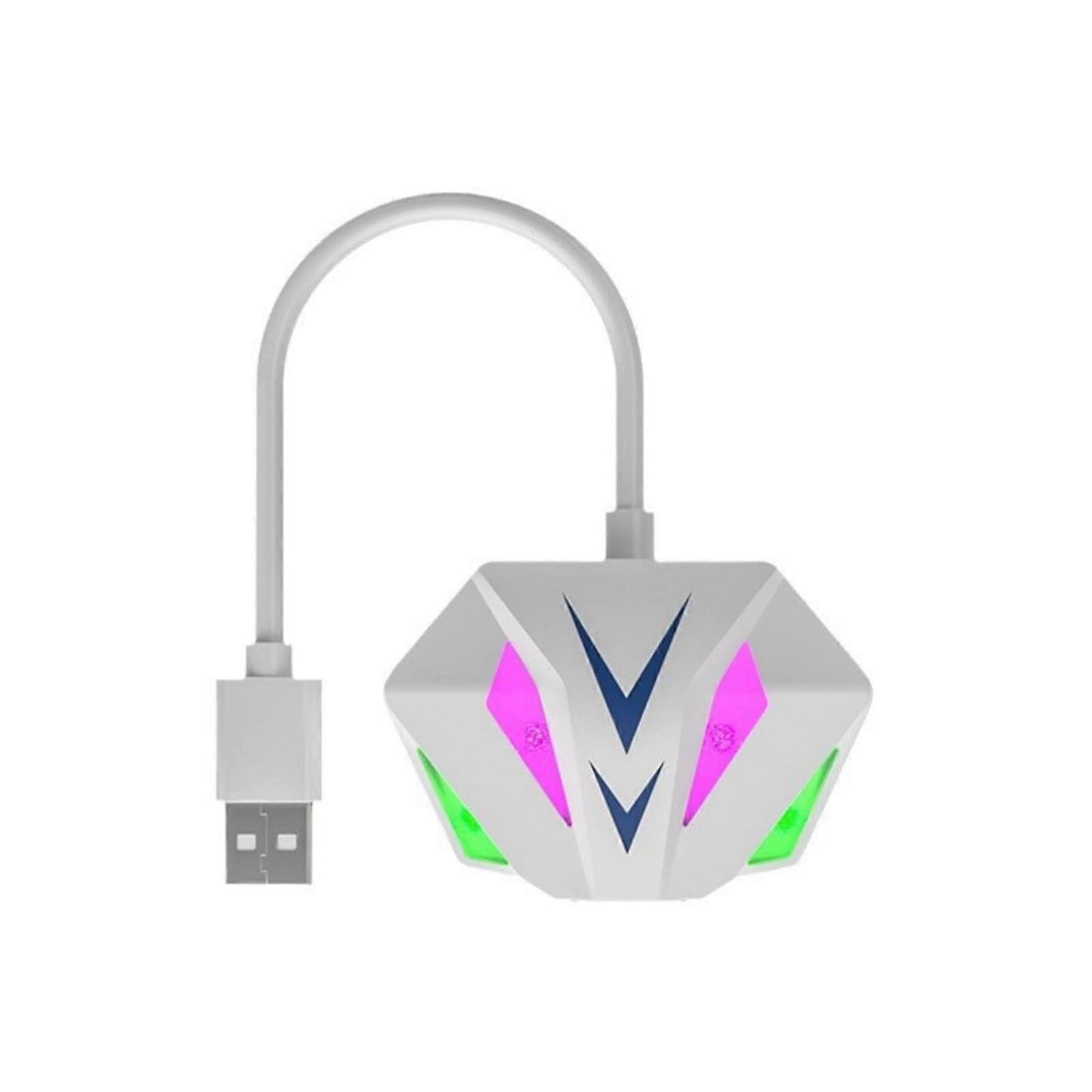 USB/Type C to Ethernet Adapter, USB to RJ45 100Mbps Network Cable for PC Laptop, White