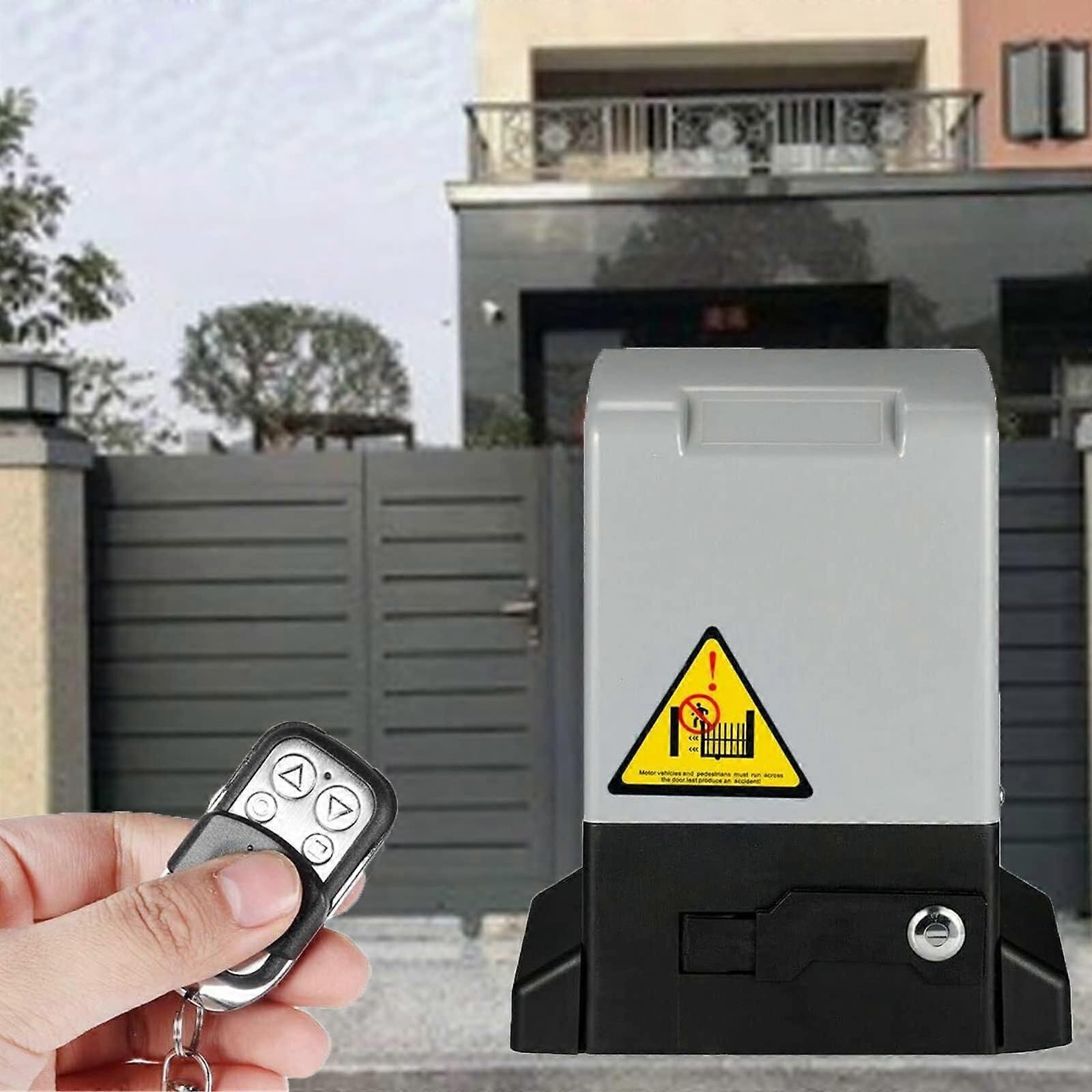 Automatic Sliding Gate Opener Kit 370W 800KG Heavy Duty Rack Driven Gate Operator for Security Doors