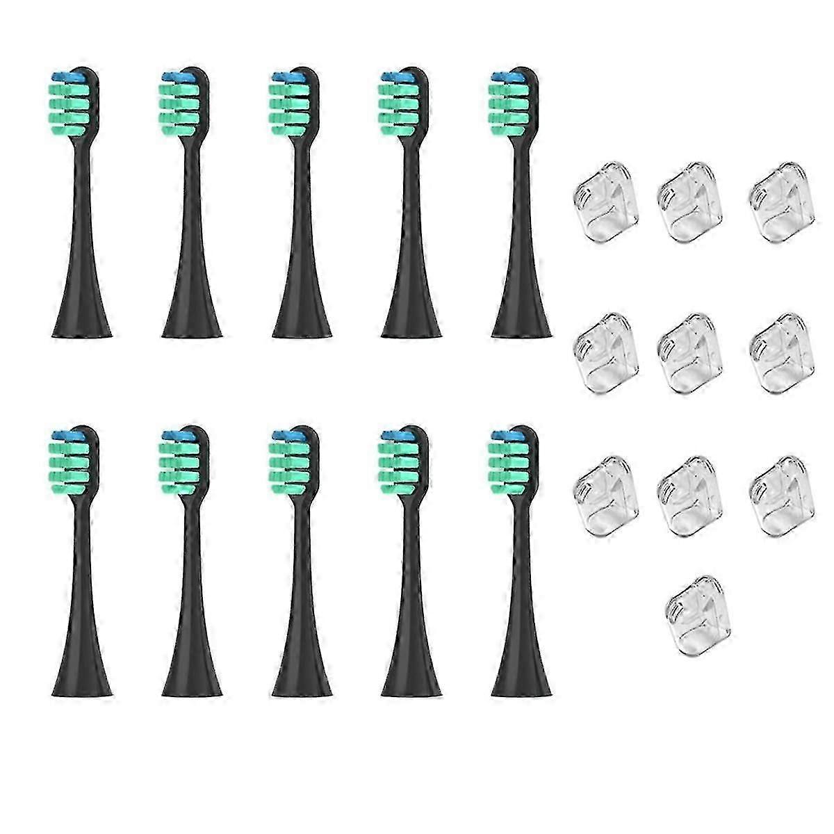 For EW-DC01 Replacement Electric Tooth Brush Heads Black