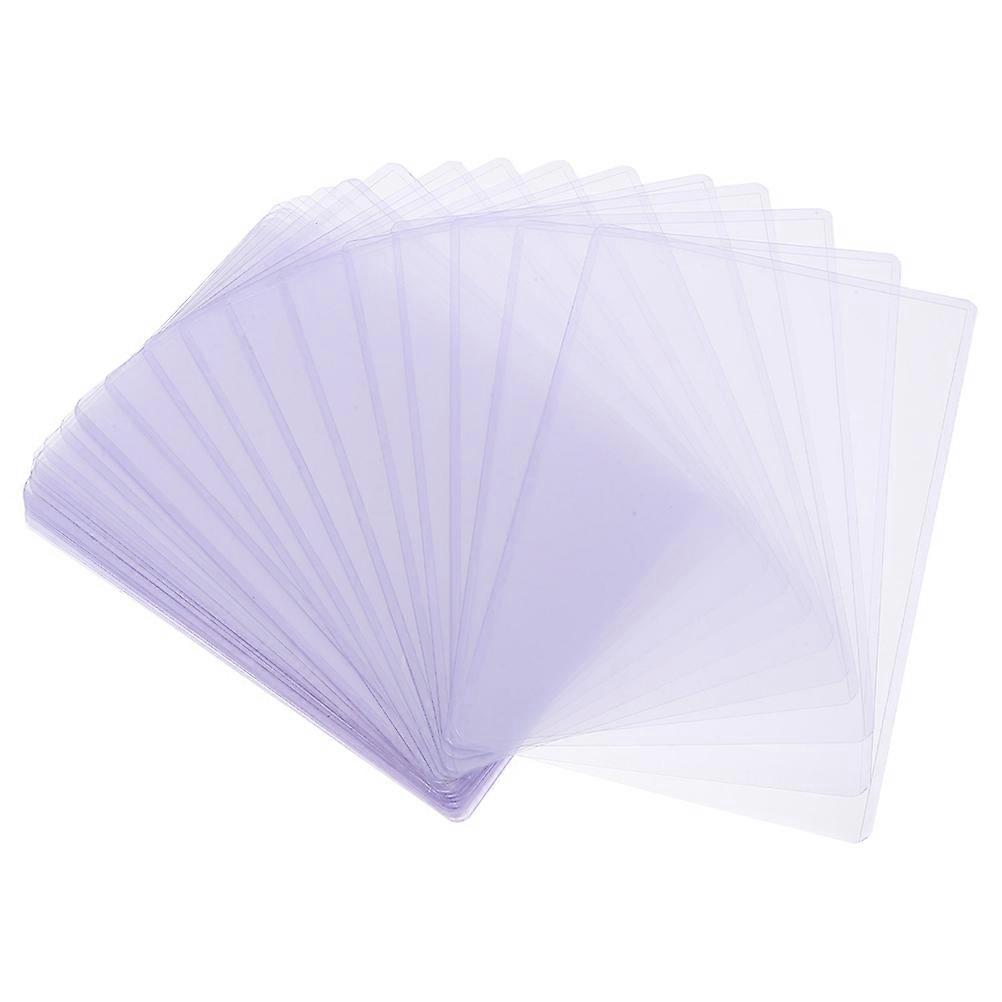 Card Protector Sleeves Clear Plastic Photo Holders for Storage 50Pcs