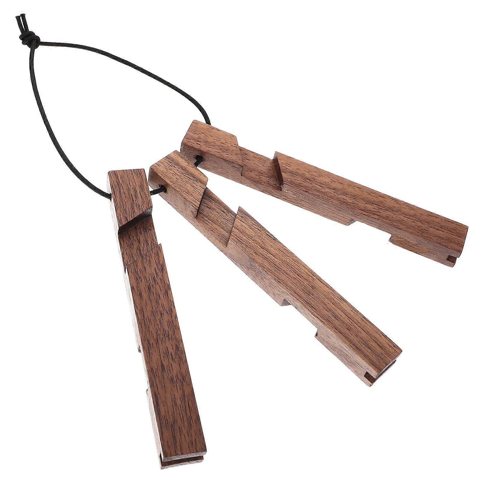 Wood Pot Holder for Hot Dishes Triangle Trivet Table Mat