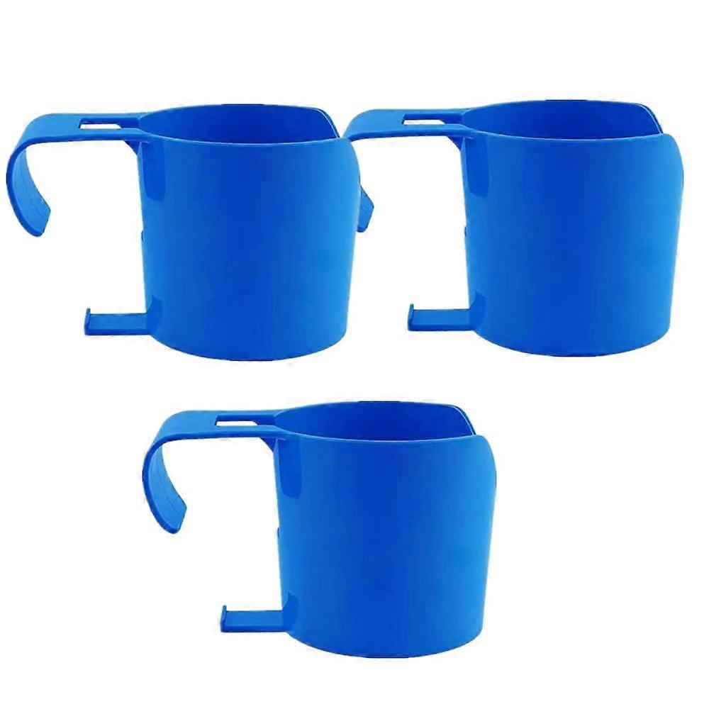 3 Pack ClipOn Cup Holder for 2 Inch Round Bars, Secure Poolside Drink Storage, Multipurpose Use