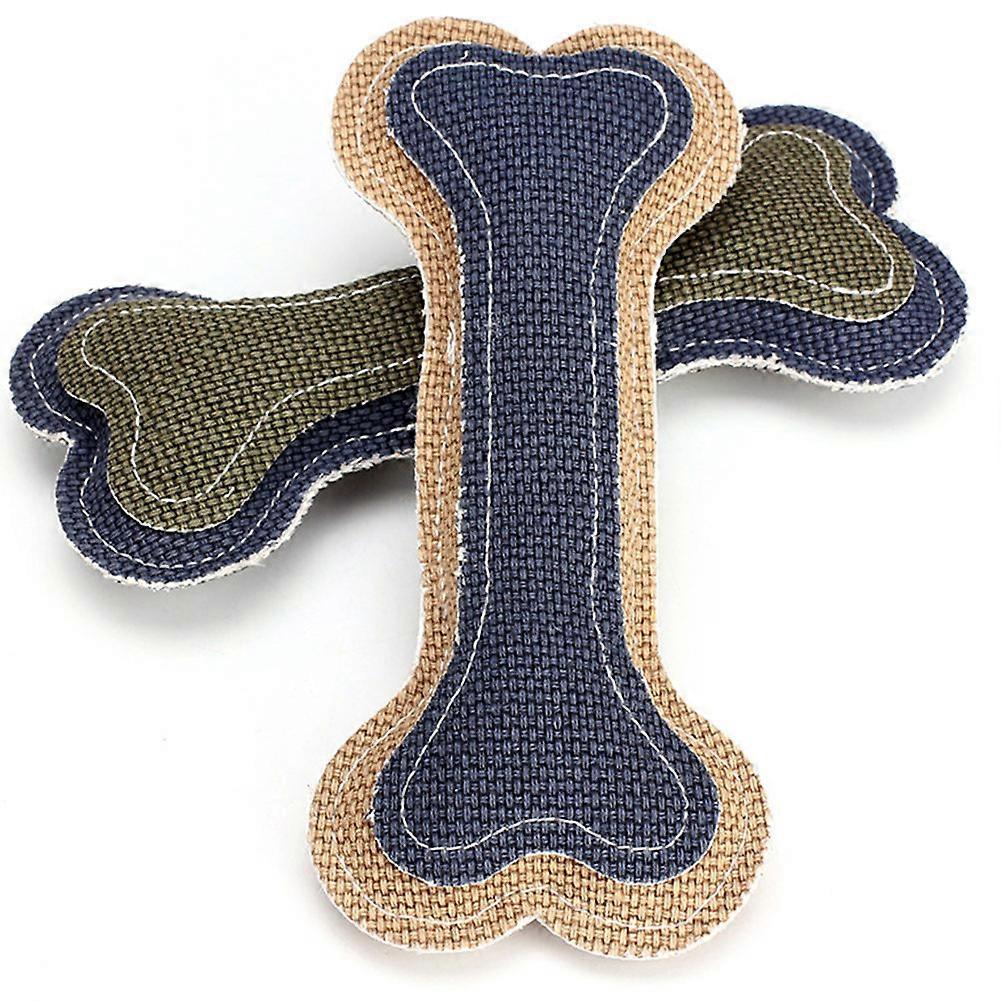 Dog Bone Shape Toy Tooth Cleaning for Training 2Pcs Set