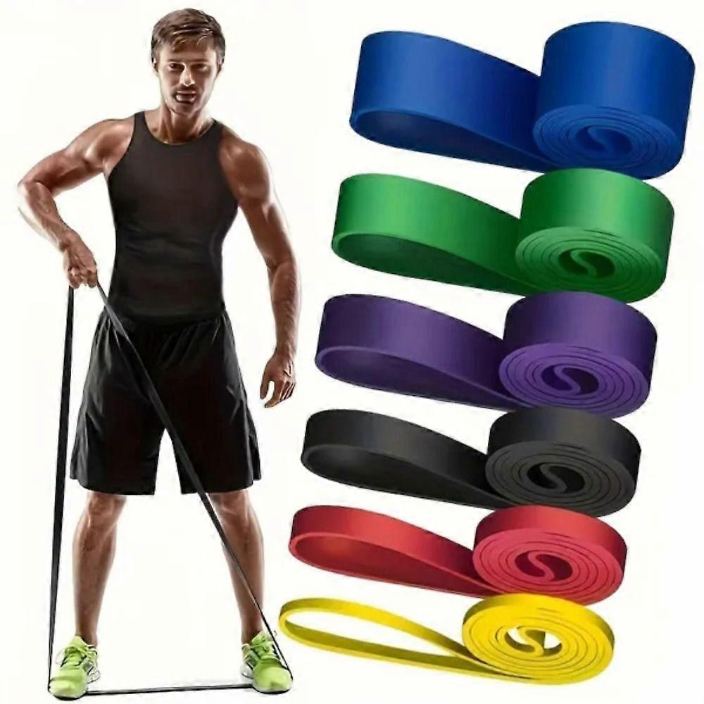 6Pcs Set Resistance Bands Pull-Up Assist Bands