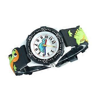 Durable Children's Watches Round Shape Plastic Material Birthday Party Gifts for Boys and Girls 1Set