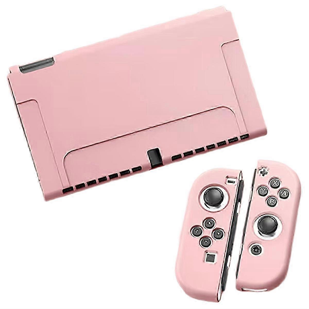 Protective Case compatible with Console and Joy-Cons,compatible with OLED Pink