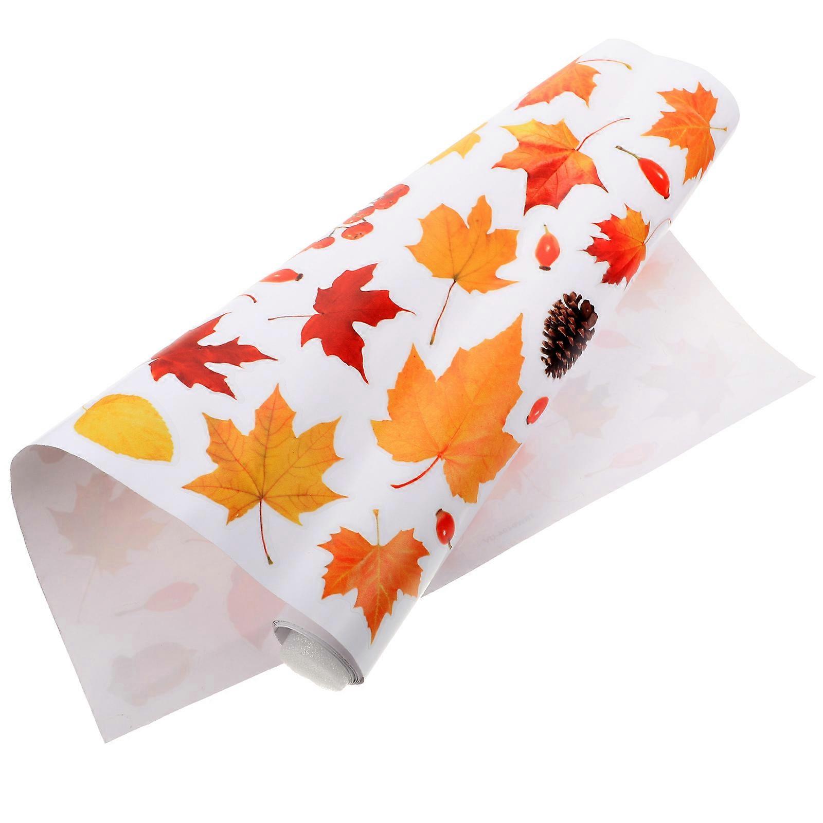 Fall Window Cling Maple Leaf Window Decal for Decoration