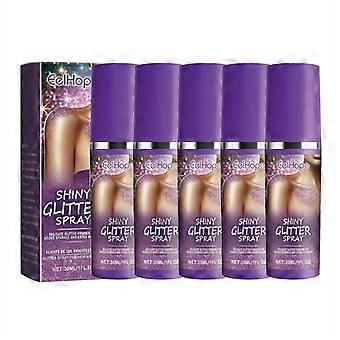 1-5x Body Glitter Spray Hair Body Spray Highlight Spray Dance Festival Carnival 30ml