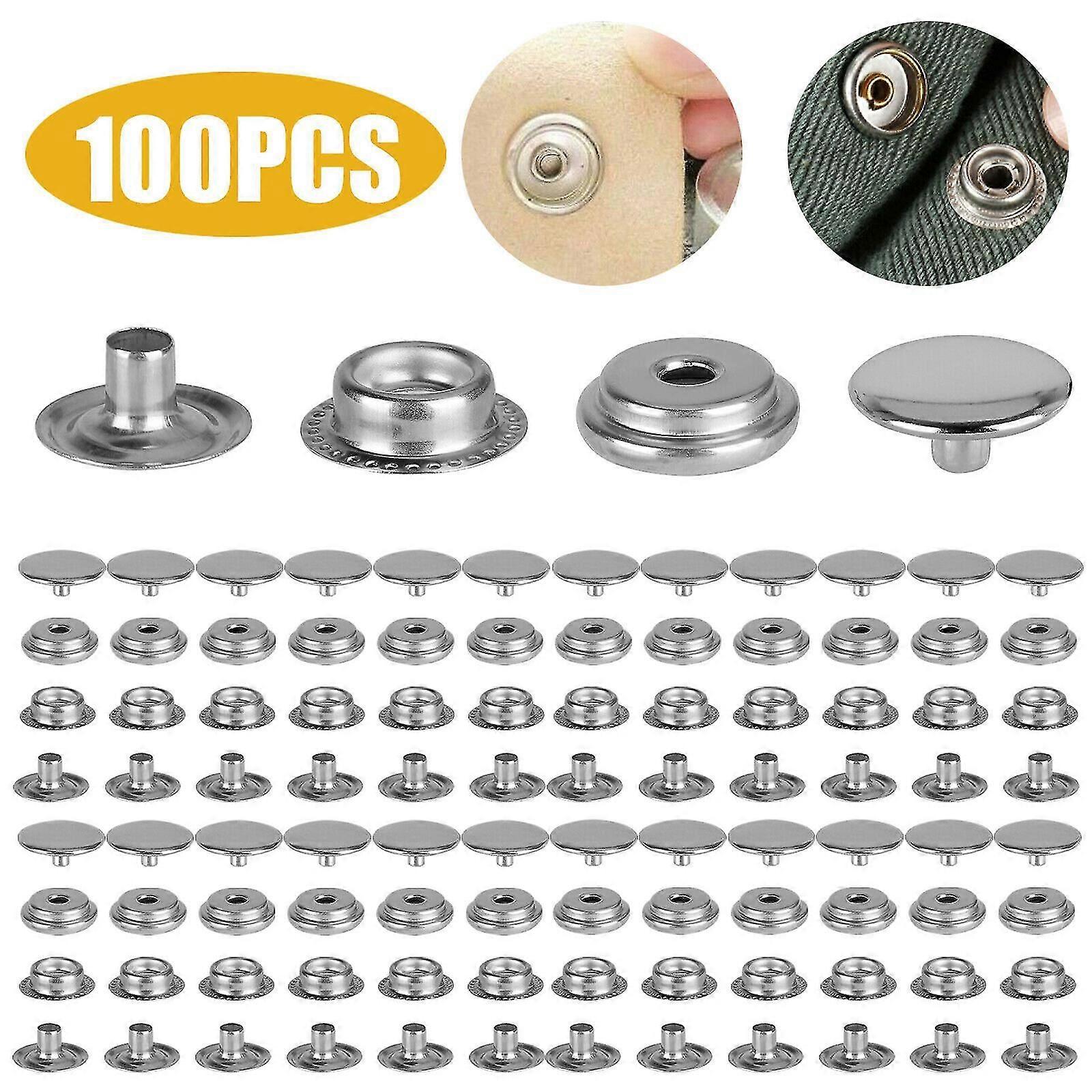 Marine Grade Canvas Boot Cover Snap Button Fastener Kit
