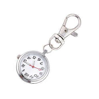 Quartz Pocket Watch Keyring Watch Large Number for Men Couples