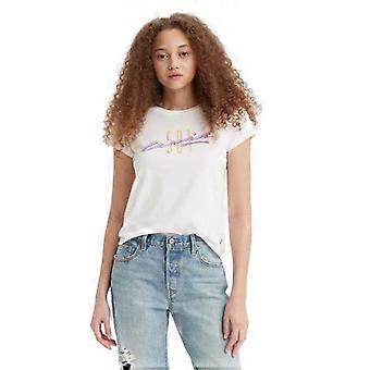 Levi's Damen-T-Shirt mit 501-Grafikprint aus Baumwolle