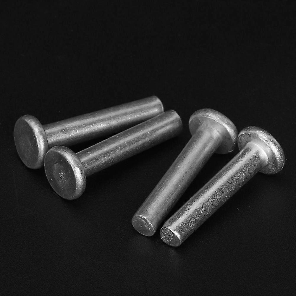 100pcs GB867 M4 Flat Head Aluminum Rivets Flat Head Solid Rivet(M4 * 25)