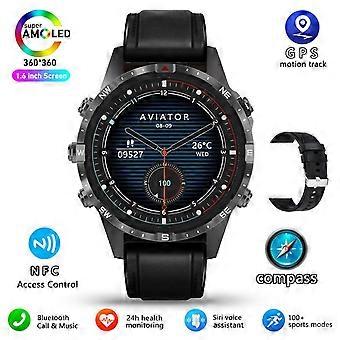 2024 NEUE Smartwatch GT45 Bluetooth-Anruf für Erwachsene Outdoor-Sport-Sprachassistent Kompass Gesundheitsüberwachung Fitness-Tracker-Smartwatch
