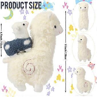 Jouet en peluche lama de 11 pouces avec 4 bébés lamas, peluches mignonnes, poupée alpaga en coton doux, jouet en peluche cadeau pour enfants, filles d' anniversaire et amoureux Jouet en peluche lama de 11 pouces avec 4 bébés lamas, peluches mignonnes, poupée alpaga en coton doux, jouet en peluche cadeau pour enfants, filles d' anniversaire et amoureux