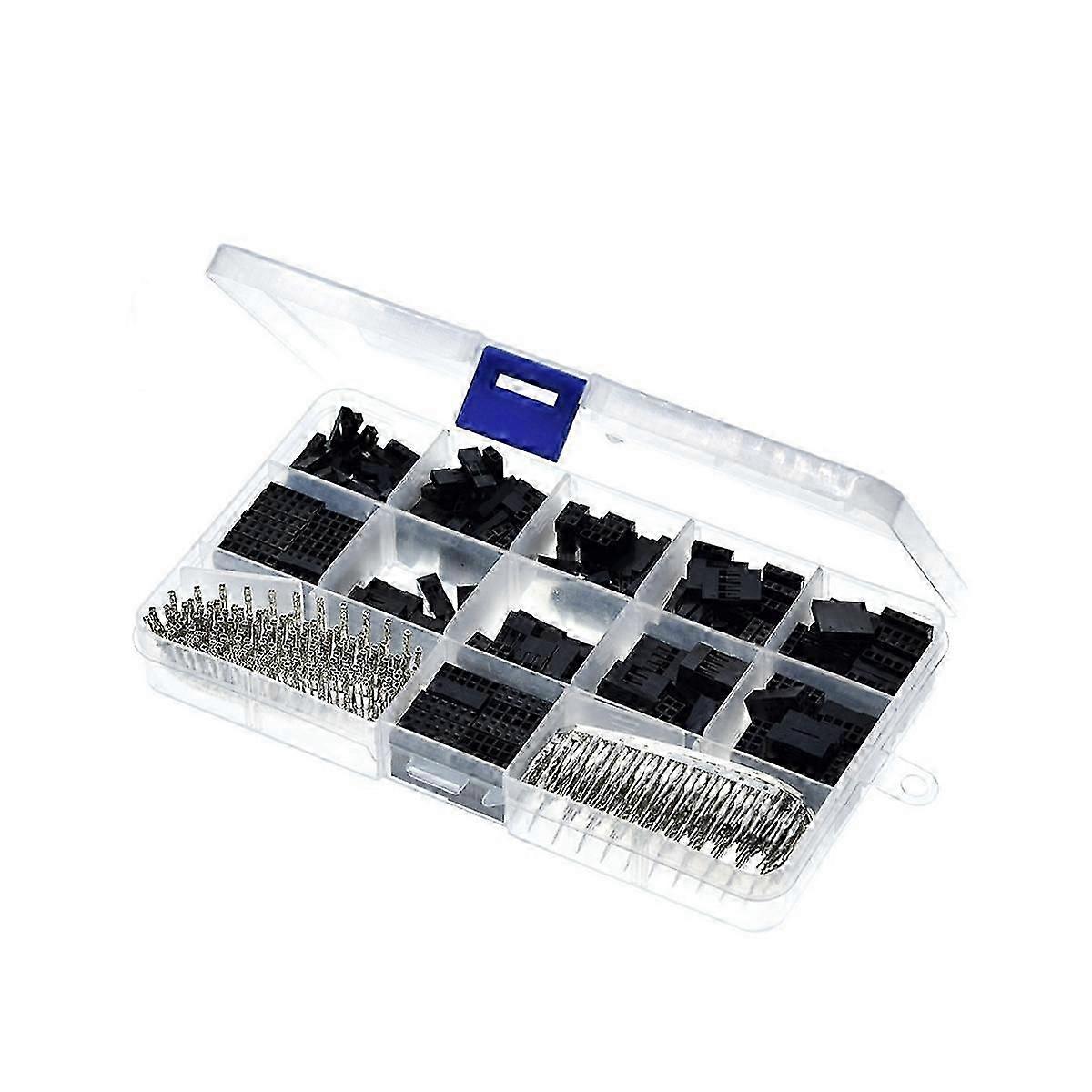 620PCS 2.54MM Duplex Patch Cable Interface Connectors Wire Pin Header Housing Kit