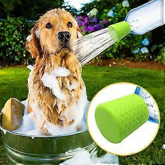 Portable Pet Shower Sprayer, Silicone Dog Bath Brush with Water Flow Design, Outdoor Pet Cleaning Tool for Dogs Cats
