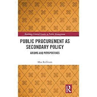 Public Procurement as Secondary Policy Axioms and Perspectives