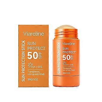 SPF 50 Clear Sunscreen Stick with Transparent Finish for Face, Lightweight and Non-Greasy Protection for Outdoor and Daily Use