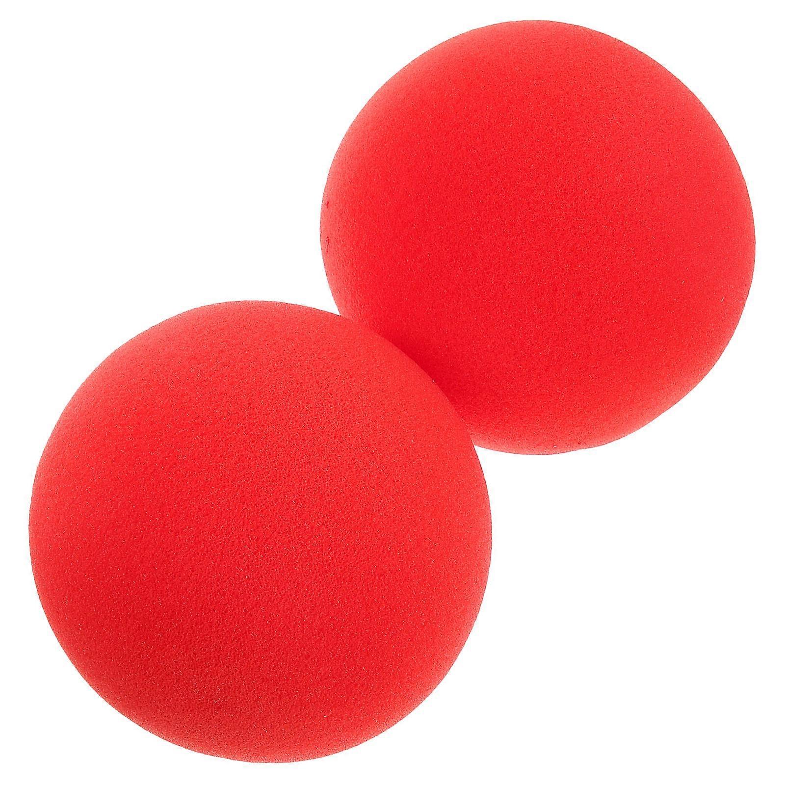 Red Sponge Ball Classical Sponge Balls for Trick Performance 2Pcs