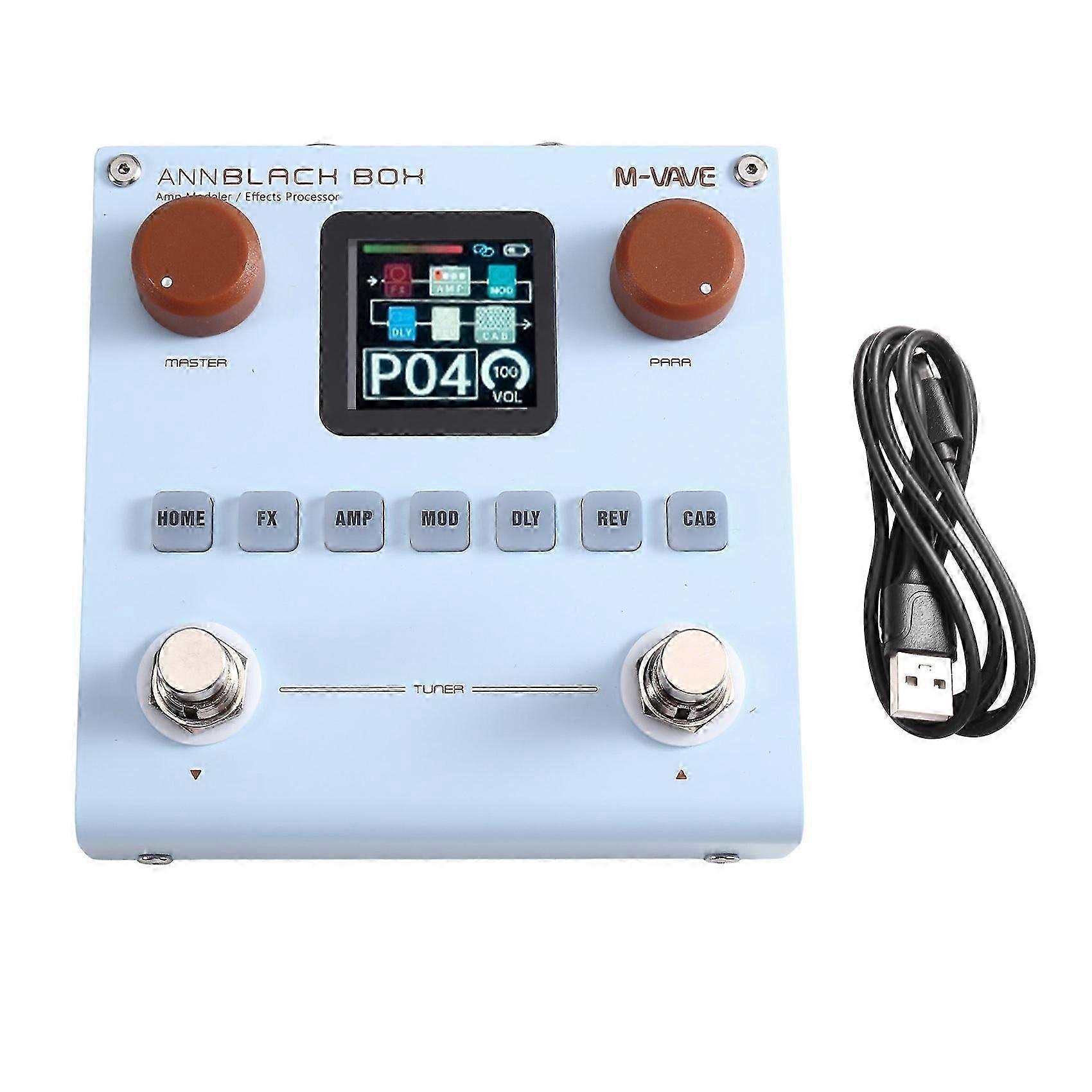 M-VAVE BLACK BOX Guitar Effects Processor, Supports IR Loading for Recording/Performance/Practice, ANNBLACK BOX